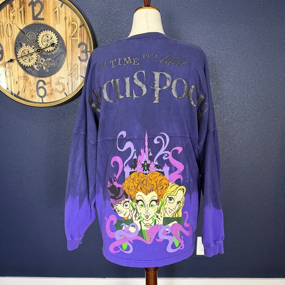 Disney Hocus Pocus Graphic Spirit Jersey Long Sleeve Tee | Purple | Size XL